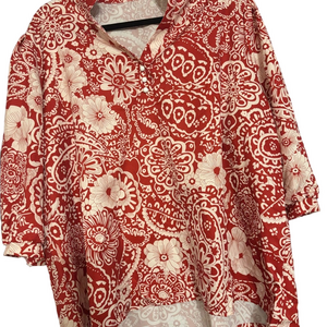 NWOT Shein 3XL Floral Red Women's Top